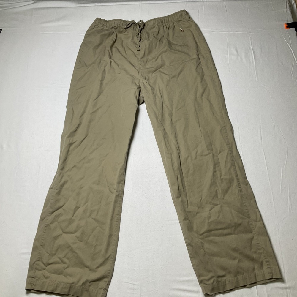 Polo Ralph Lauren Pajama Pants Mens Med Tan Brown Small Pony Sleep Lounge 589
